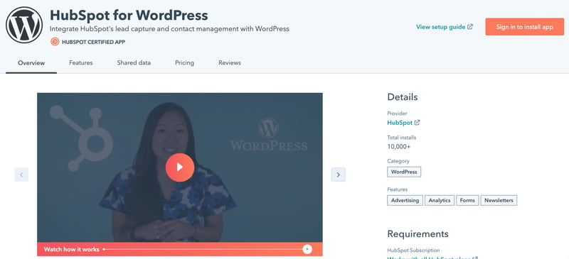 HubSpot for WordPress HubSpot Integration Connect 