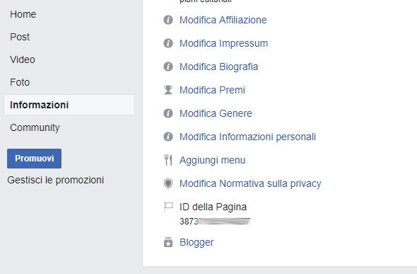 Dove Trovare ID della pagina Facebook - Exelab Digital Marketing Agency