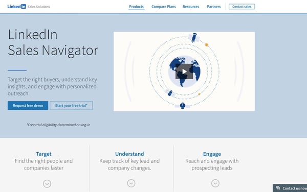 Sales Tool for Prospecting & Insights LinkedIn Sales Navigator 2022-01-24 at 4.22.13 PM