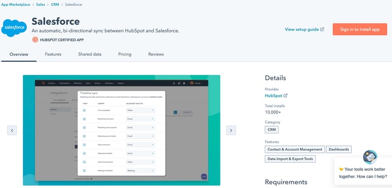 Salesforce HubSpot Integration Connect Them Today 2022-03-18 at 9.08.07 AM