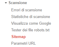 screenshot di google search console Sitemap che rappresenta come lanciare un nuovo sito web