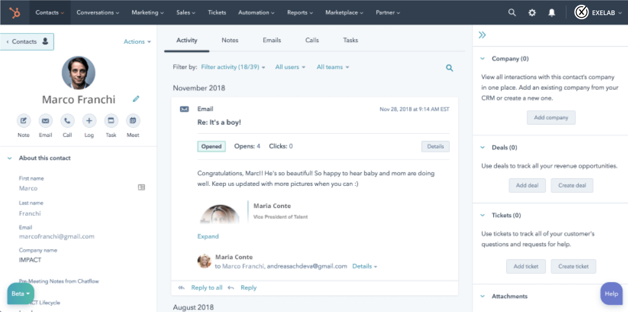 Integrazioni CRM HubSpot