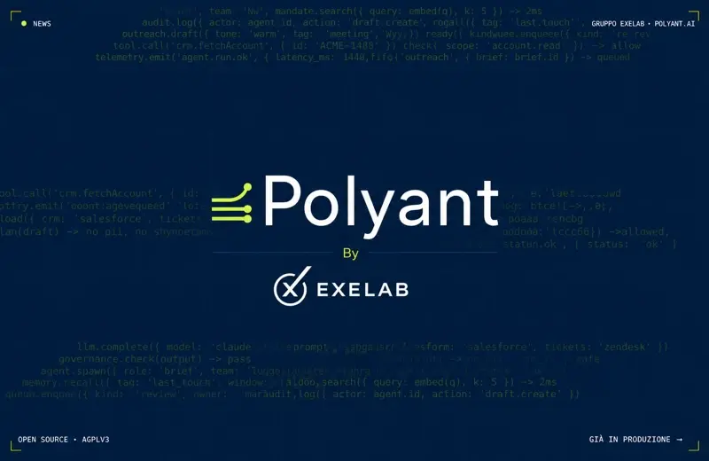 Exelab lancia Polyant: la piattaforma per costruire team di agenti AI